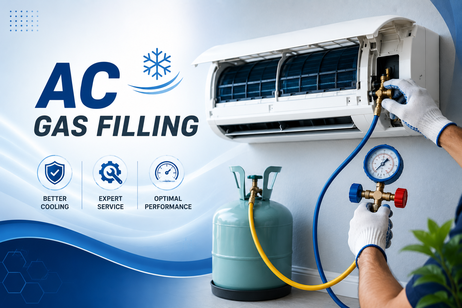 AC gas filling service in Meerut